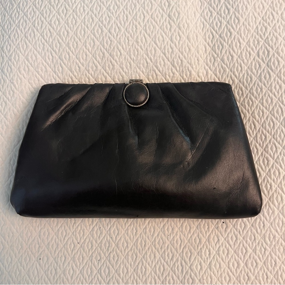 Vintage Dark Chocolate Brown Clutch Bag